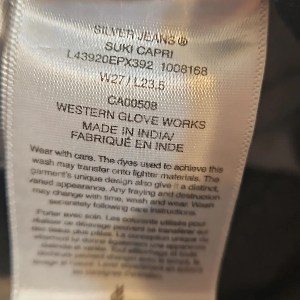 NWOT Silver Suki Capri Jeans - Picture 11 of 12